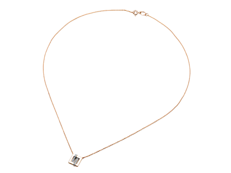 Золотое колье с бриллиантами 1