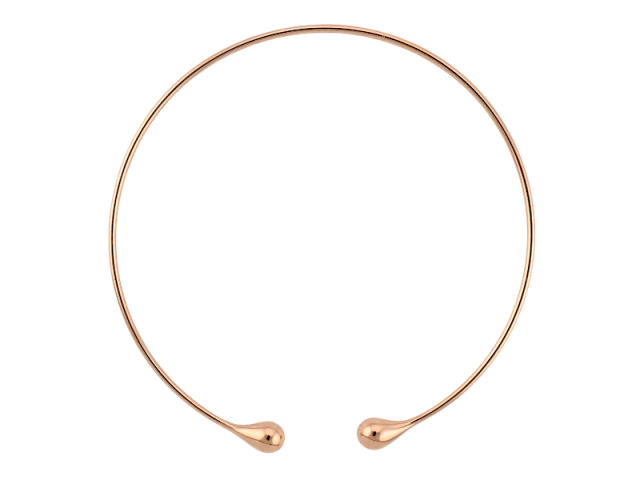 Золотое колье "обруч" 0