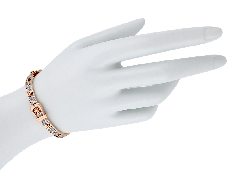 Золотой браслет с фианитами 16-17р. 1