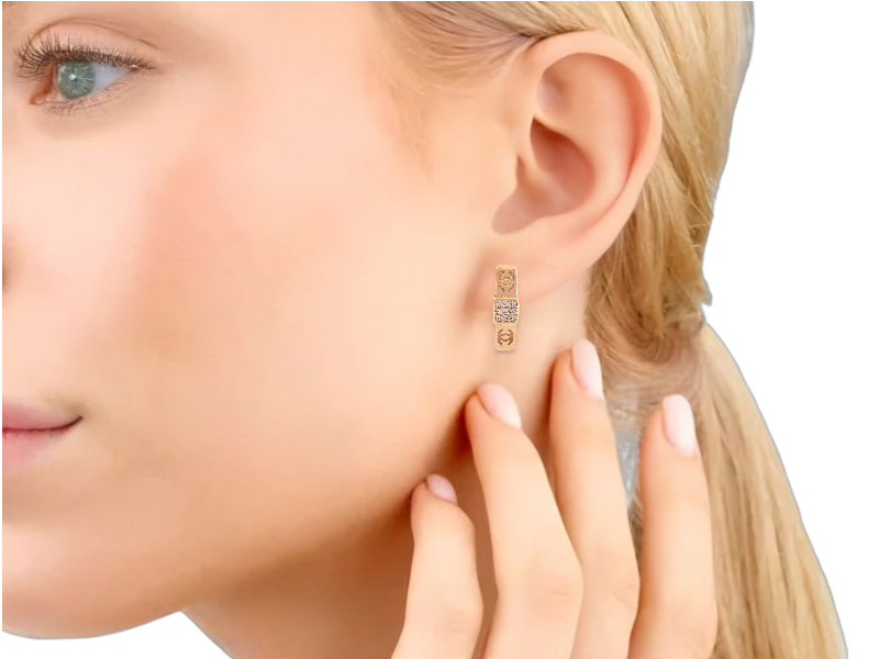 Золотые серьги 1