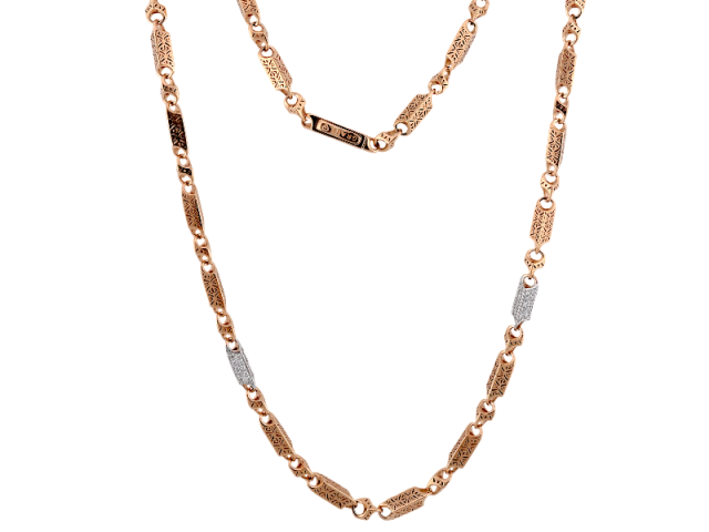 Золотое колье с бриллиантами 0