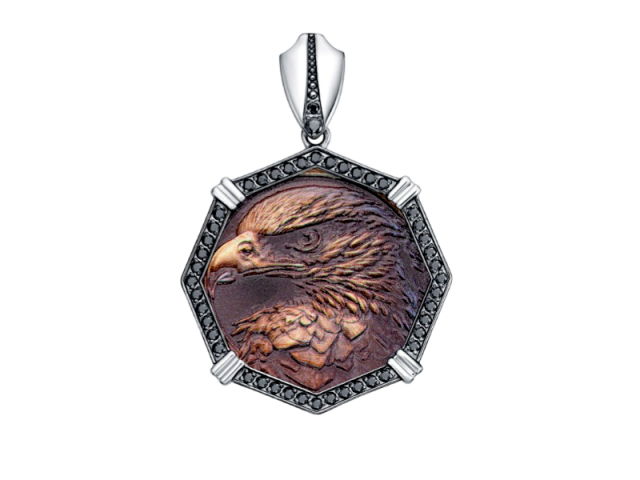 Серебряная подвеска "Величественный Орел" 0