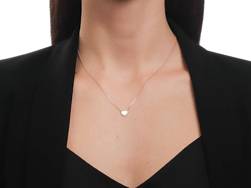 Золотое колье "Сердце" 1