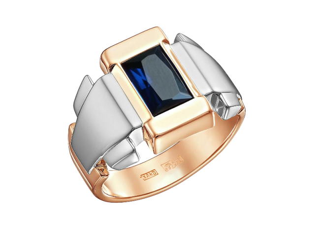 Золотая печатка с Сапфиром 23.5р 0