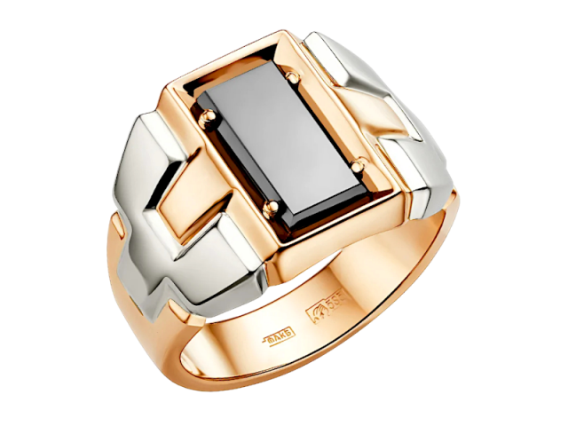 Золотая печатка с Ониксом 19р 0