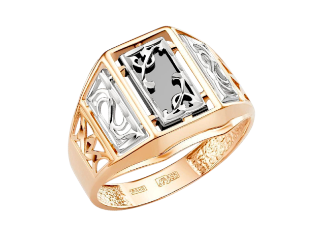 Золотая печатка с Ониксом 18р 0