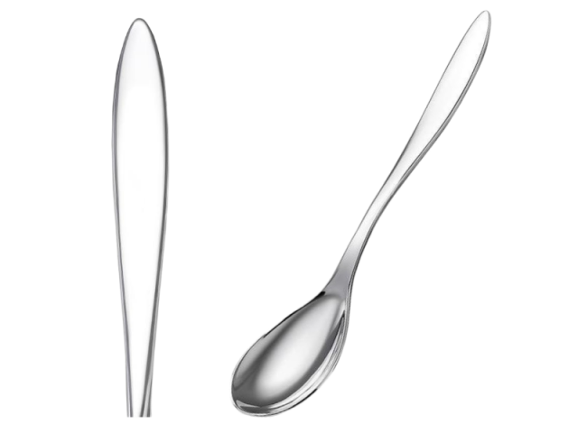    Серебряная ложка, кофейная 0