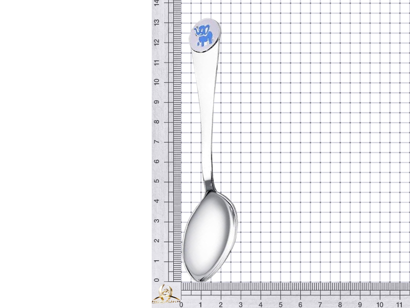 Серебряная ложка, чайная "Слоник" 1