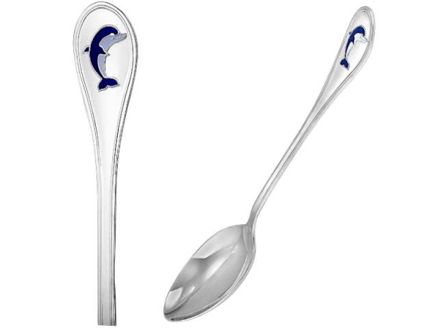Серебряная ложка, чайная "Дельфин" 0
