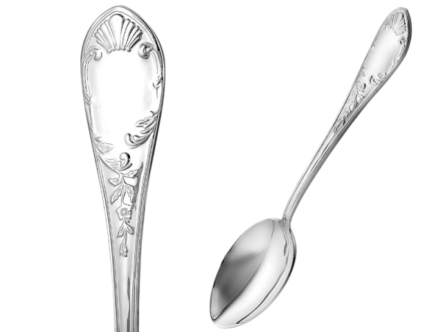 Серебряная ложка, кофейная 0