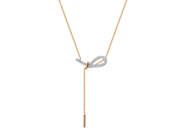 Золотое колье с бриллиантами 0