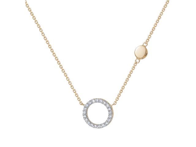 Золотое колье с бриллиантами 0