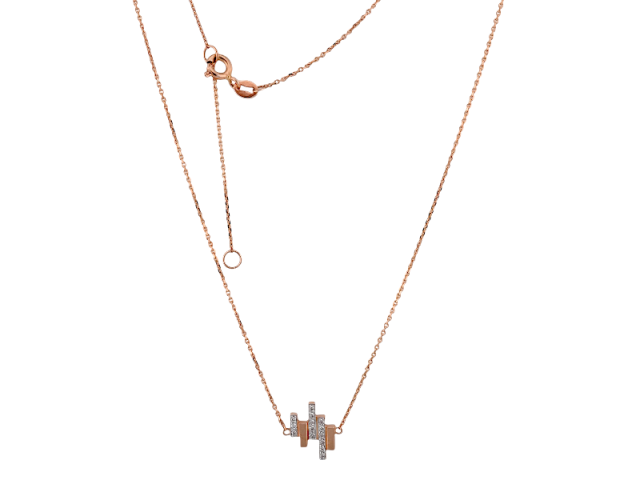 Золотое колье с бриллиантами 0