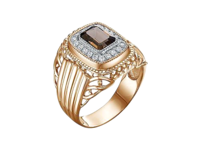 Печатка с Раухтопазом 21р 0