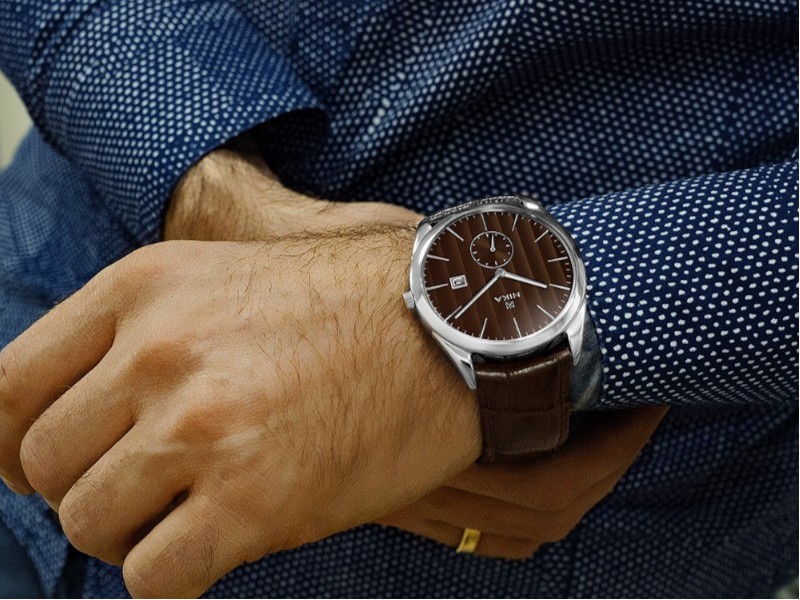 Серебряные мужские часы SLIMLINE 2