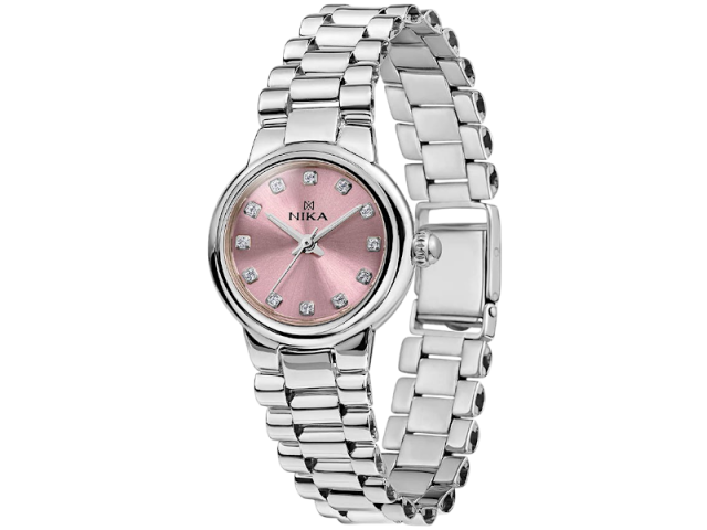 Серебряные часы Nika c серебряным браслетом. 0