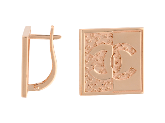 Золотые серьги  0