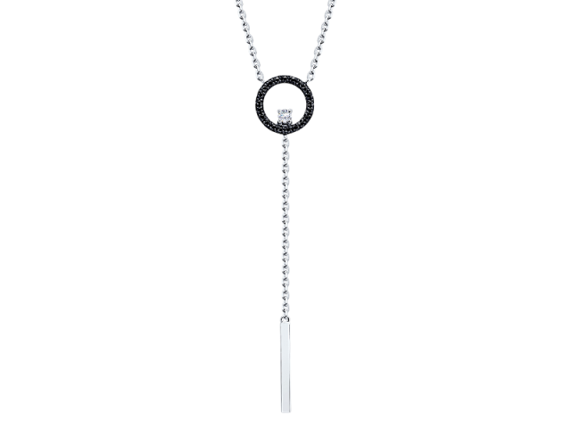 Колье из белого золота с бриллиантами 0