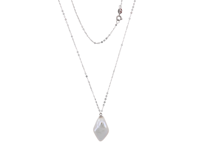 Золотое колье с барочным жемчугом 0