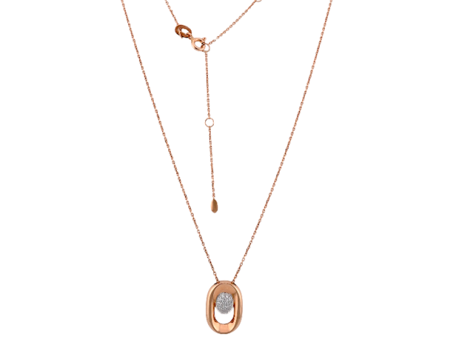 Золотое колье с фианитами 0