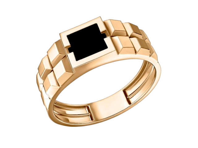 Золотая печатка с Ониксом 19р 0