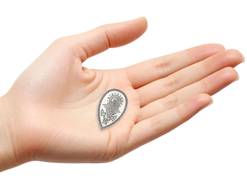 Серебряный оберег "Щит-Перуна" 2