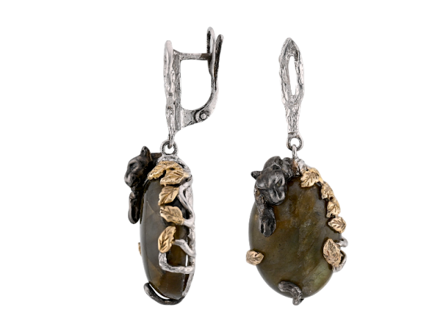 Серьги "Женщина-кошка" 0