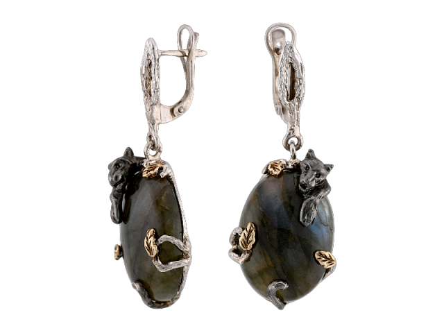 Серьги "Женщина-кошка" 0