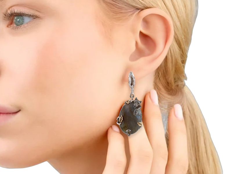 Серьги "Женщина-кошка" 1