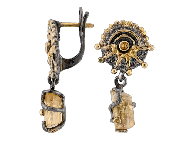 Серьги "Солнечная капсула" 0