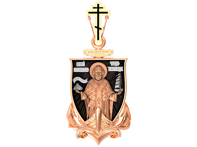 Золотая православная подвеска 0