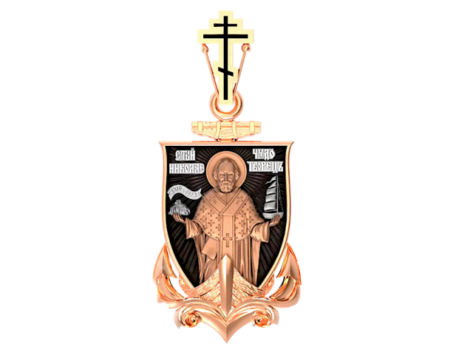 Золотая православная подвеска 0