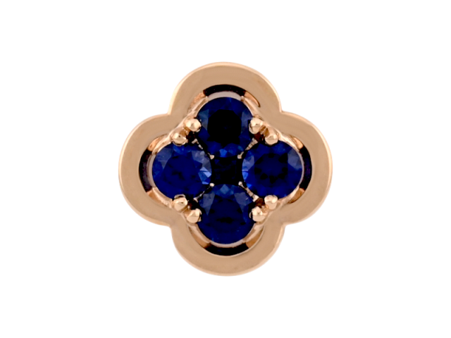 Золотая подвеска с сапфирами 0