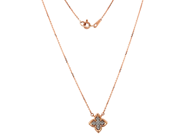 Золотое колье с бриллиантами 0