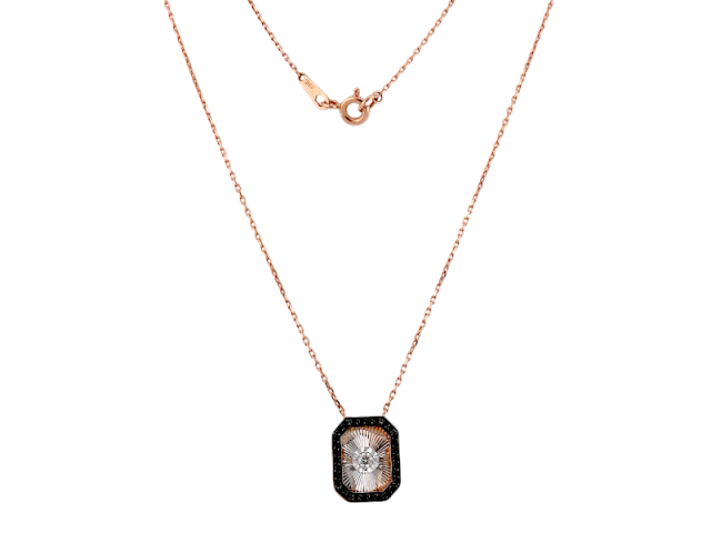 Золотое колье с бриллиантами 0