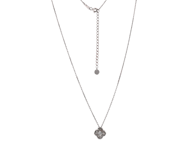    Колье из белого золота с танцующим бриллиантом 0