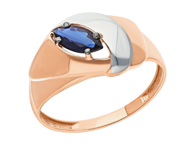 Золотое кольцо с Сапфиром 20р 0